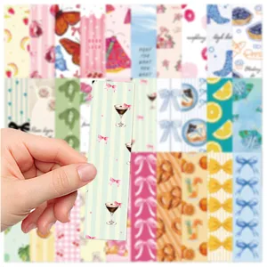 Coquette aesthetic bookmarks set cute stationery page markers for reading and planner 30pcs