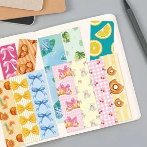 Coquette style decorative bookmarks set aesthetic cute stationery reading page markers card