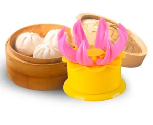 Manueller Plastik Baozi Maker und Teigtaschenform Küchenwerkzeug für einfaches Kochen.
