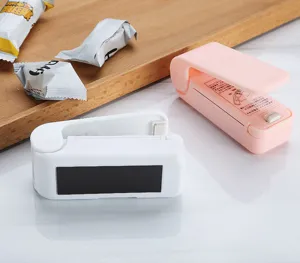 Mini termosaldatrice portatile per sacchetti di plastica alimentare, dispositivo domestico.