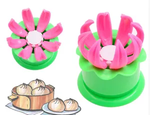 DIY Kunststoff manueller Baozi Former Kuechenwerkzeug fuer leckere gedaempfte Broetchen.
