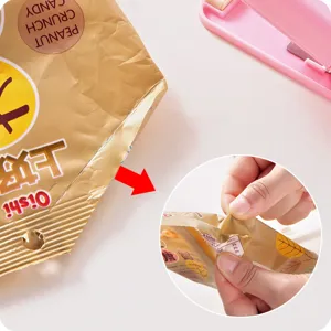 Mini sigillatrice portatile per sacchetti alimentari, macchina termosaldatrice per plastica.