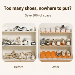 Adjustable double layer shoe rack space saving shoe organizer shelf for home and dormitory