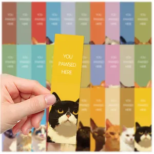 Joli marque page en papier chat mignon lecture papeterie créative cadeau étudiant.
