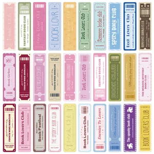 30pcs book lovers bookmarks aesthetic indie stationery DIY reading marker cards set.