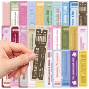 30pcs book lovers ticket bookmarks set vintage aesthetic reading stationery planner decorative cards