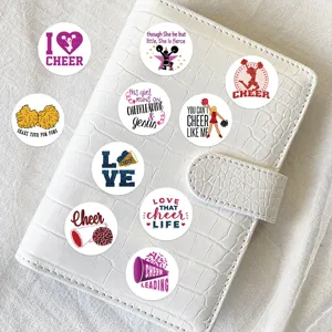 Rotolo di adesivi cheerleader decalcomanie decorative per laptop iPad festa feste