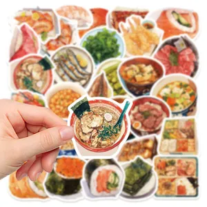 Japanische Lebensmittel Aufkleber Detail mit Ramen Motiv, ideal für Handyhülle und Laptop.