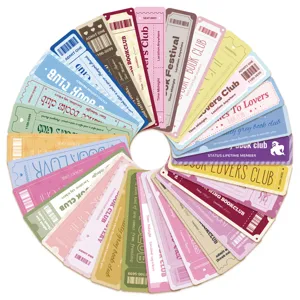 30pcs book lovers ticket bookmarks aesthetic reading stationery page markers for students