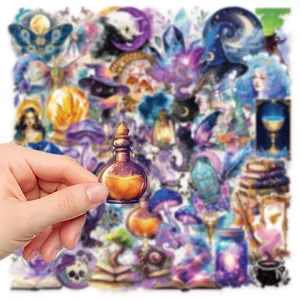 Cute magic potion cartoon sticker set for laptop, luggage and water bottle decoration.