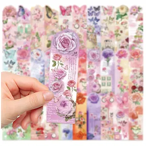 Vintage floral butterfly bookmark set for daily reading and cute page marking, 30pcs