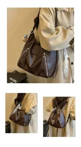Zaino multifunzionale di design di nicchia da donna grande capacità borsa a tracolla versatile