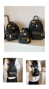 Zaino donna elegante per lavoro e viaggio borsa scuola casual con ciondolo orsetto chic