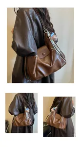 Borsa a tracolla e zaino multifunzionale in pelle PU da donna con ciondolo orsetto carino.