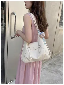 Zaino donna multifunzionale design di nicchia grande capacita borsa a tracolla bianco