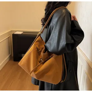 Women vintage multi-way backpack brown PU leather casual shoulder tote bag daily commute.