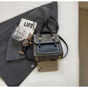 Sac à dos chic au design de niche 2024 nouveau cartable en cuir mode femme voyage