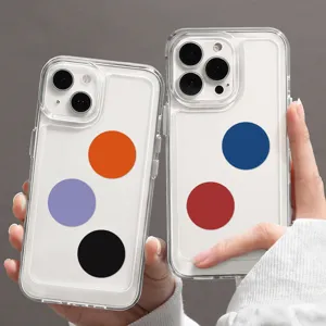 Colorful round dot stickers detail view, ideal for daily diary and envelope sealing decoration.