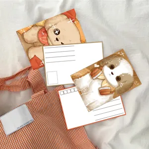 Cute pet postcard set cartoon doodle greeting cards for DIY decoration and writing