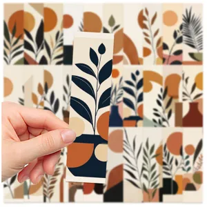 Set segnalibri in carta stile boho design botanico artistico per lettura e diario appunti