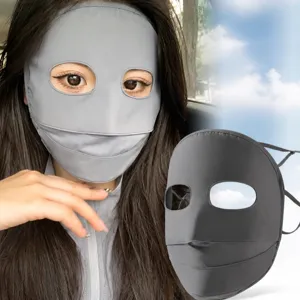 Nylon Sun Protection Face Mask UV Protection Ice Silk Breathable Full Face Cover Outdoor Cycling Eye Corner Shield Veil