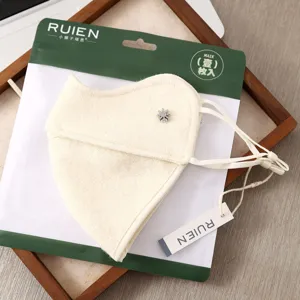 Mascarilla facial 5D cálida otoño invierno mujer a prueba de viento con diamantes
