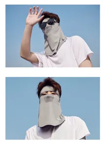 Men's breathable sun protection face mask full cover uv shield for cycling driving summer