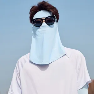 Men's full face sun protection mask, breathable nylon cycling veil for summer driving and outdoor.