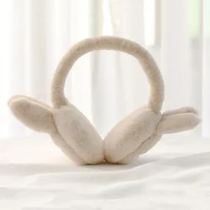 Women winter warm plush earmuffs cute soft fluffy ear warmer for cold weather outdoor daily use