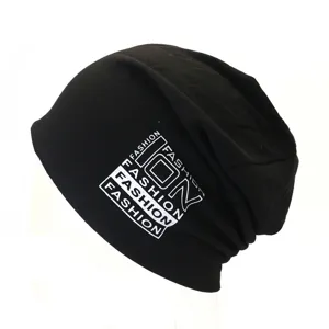 Unisex Slouchy Beanie Hoed Casual Knit Skull Cap Winter Warm Letter Gedrukte Hoed Verstelbare Mode Hoofddeksels