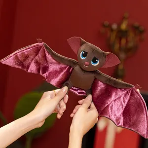 Halloween vampire bat plush toy soft stuffed animal cute doll holiday party home decor gift