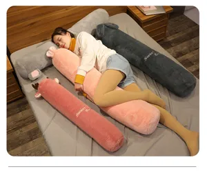 Cuscino corpo cilindrico lungo in peluche morbido simpatico coniglio per letto comodo rullo