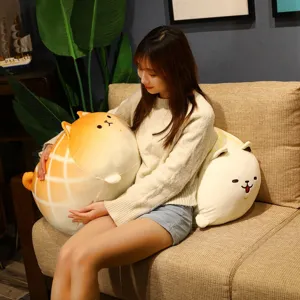 Cute Corgi plush toy bread dog stuffed doll soft sleeping pillow for girls room decor main