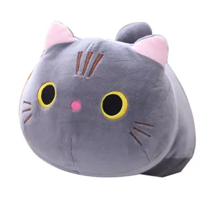 Cute chubby cat plush toy soft stuffed animal pillow for kids birthday gift plushie doll