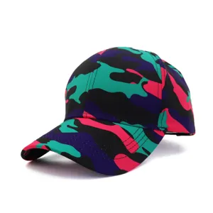 Unisex Acrylic Camouflage Baseball Cap Adjustable Outdoor Sports Sun Protection Embroidered Hat Casual Wear
