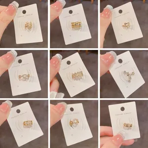 Minimalist Kupfer Strass Ear Cuff Für Damen Einzigartiges Design Ohne Piercing Ohrclip Mode Schmuck Zubehör Gold Silber Vergoldet