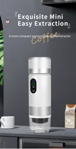 Portable electric espresso coffee maker USB rechargeable mini coffee extractor for travel.