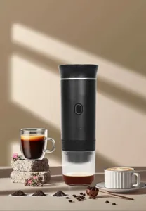 Portable electric capsule coffee machine outdoor wireless espresso maker household use