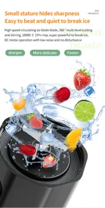 Portable electric juicer blade base 6-blade high-speed multi-functional household blender.