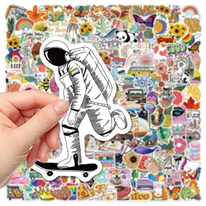 Lot de 200 autocollants de graffiti en vinyle imperméables pour valise guitare neu