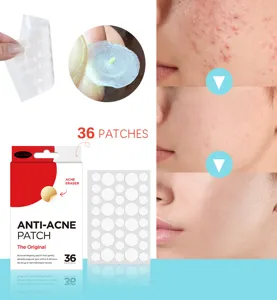Cerotto idrocolloide per acne 36 pezzi brufoli invisibili patch correttore cura quotidiana.