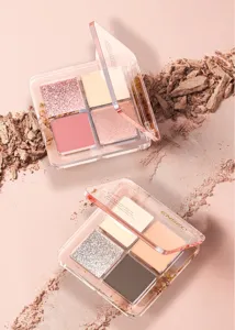 ENSEO 4-color eyeshadow palette with shimmer and matte shades for daily eye makeup looks.