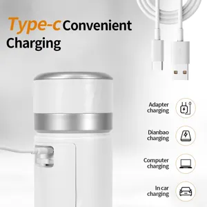 Portable electric espresso coffee maker handheld capsule machine with USB Type-C charging.