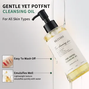 Olio detergente per pori delicato ed efficace per tutti i tipi di pelle, struccante da 200 ml.