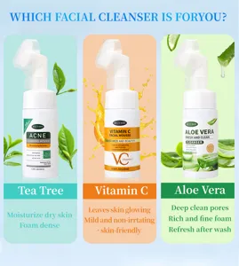 MEJISOO gezichtsreiniger mousse set met tea tree, vitamine C en aloe vera extracten.