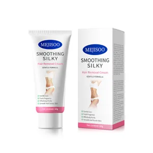 Crema depilatoria delicata per pelle liscia, formula indolore per corpo gambe e braccia 60g.