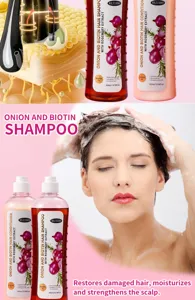 Onion Biotin Rosemary Shampoo and Conditioner set, 500ml nourishing hair and scalp care.