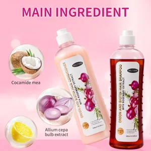 Onion Rosemary Biotin Shampoo And Conditioner Hair Growth Deep Cleansing Hair Care Treatment For Women