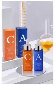 Set οrum αντιγήρανσης ENSEO Vitamin C & Retinol, επαγγελματική ενυδάτωση και σύσφιξη.