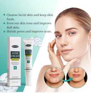Crème visage anti-acné MEJISOO, contrôle du sébum, hydratante, apaisante et réparatrice.